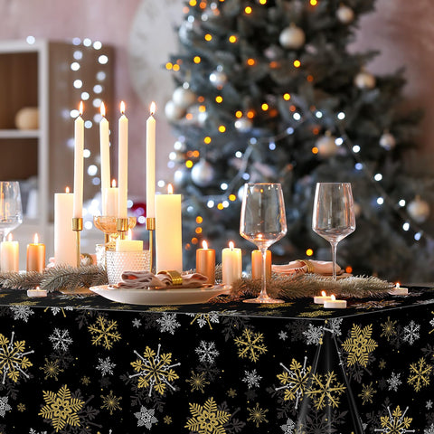 Mantel Jectivs diseño elegante para mesas navideñas, crea ambiente festivo