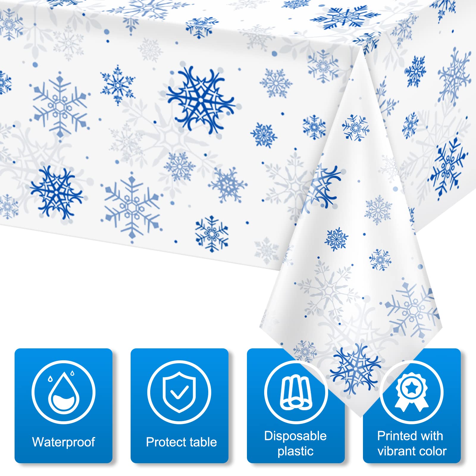 Mantel Jectivs tamaño 137x274 cm, perfecto para mesas largas de 8-10 comensales