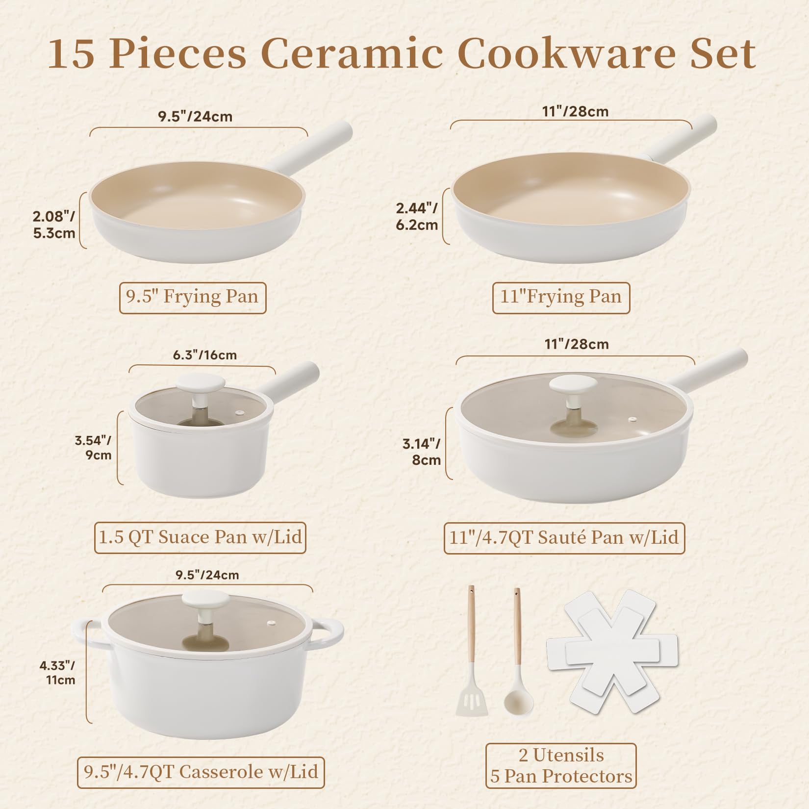 JEETEE diseño apilable, ahorro de espacio en la cocina