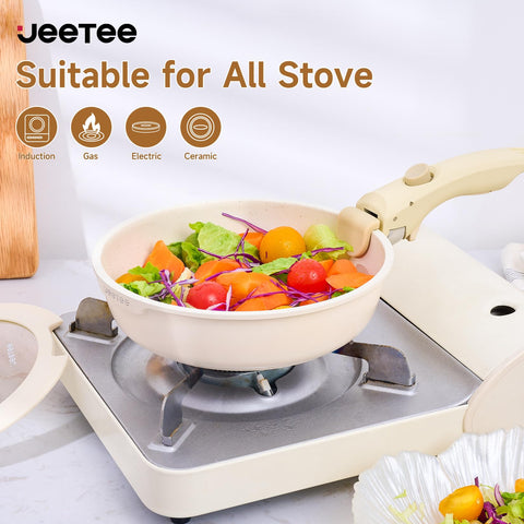 JEETEE apto para inducción para cocinar en todo tipo de cocinas.