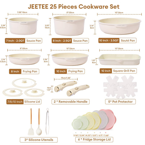 JEETEE cazo con tapa, ideal para cocinar con control de calor.