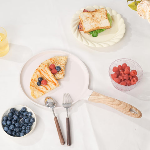 JEETEE crepe pan diseño beige para cocina