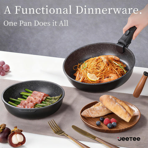 JEETEE sartén 10 pulgadas antiadherente para dorar y cocinar