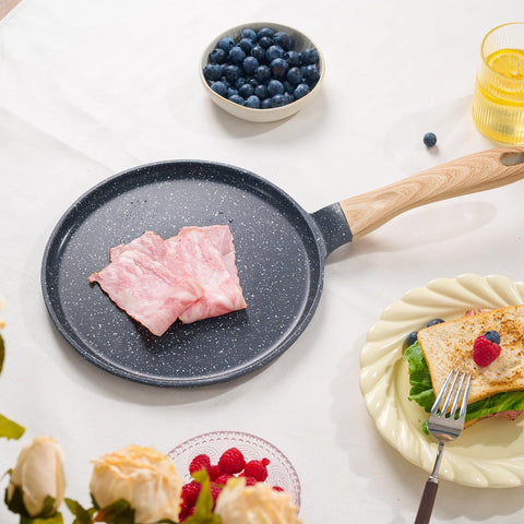 JEETEE Sartén Crepe acabado gris grafito para cocina moderna