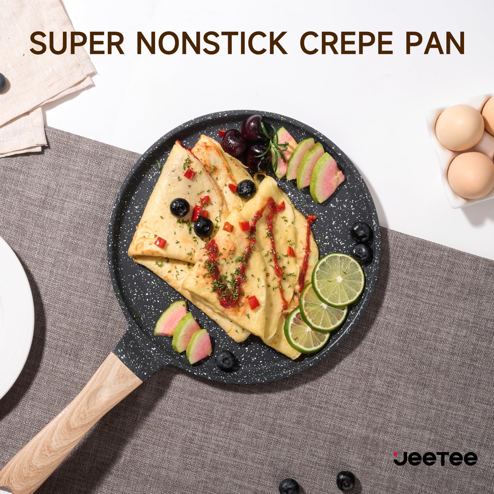 JEETEE Sartén Crepe ideal para crepes, tortillas y dosa