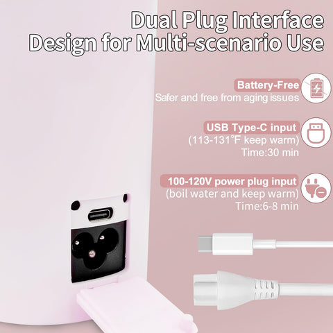 Pantalla LCD del hervidor JEKABA rosa para control preciso