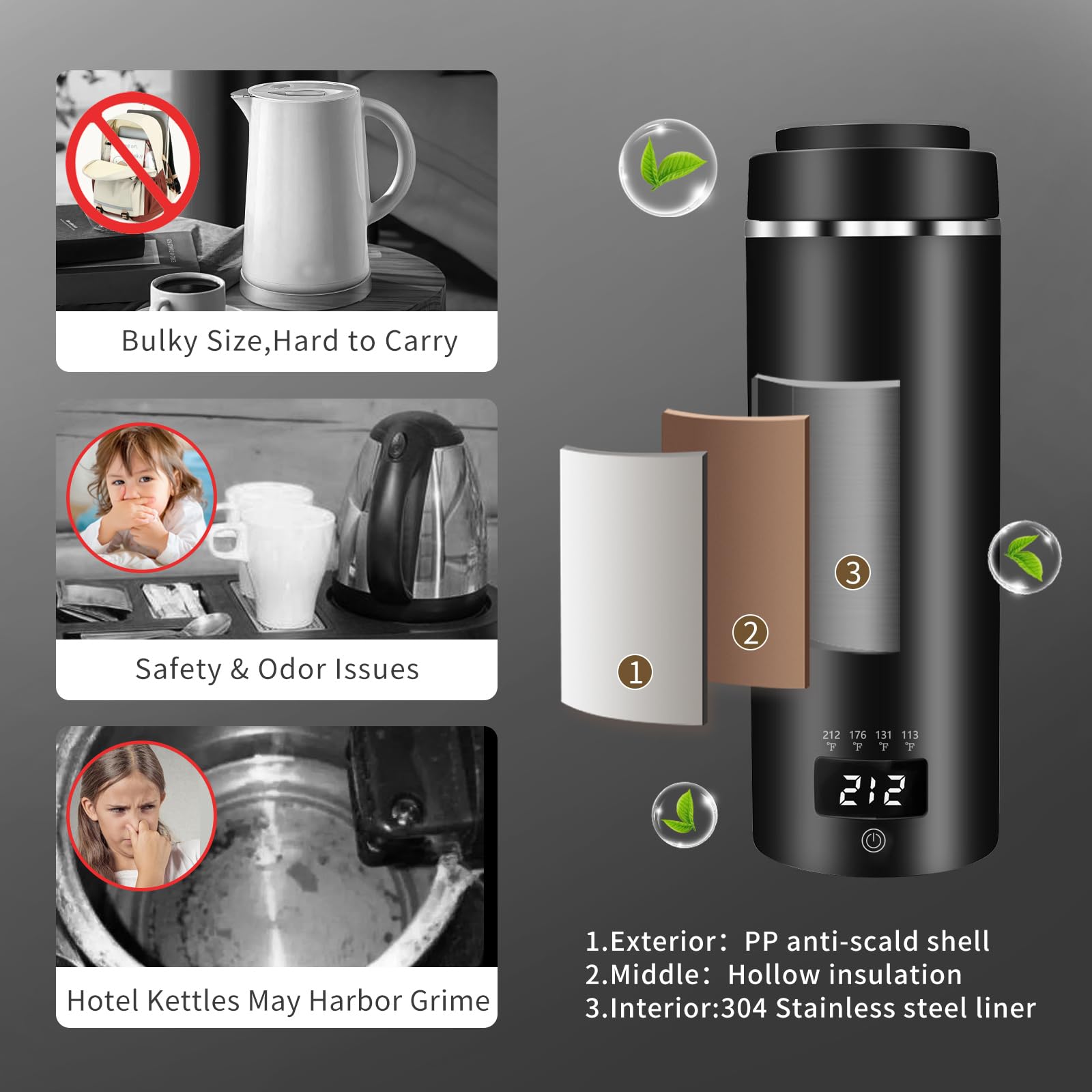 Tetera JEKABA con apagado automático para mayor seguridad.