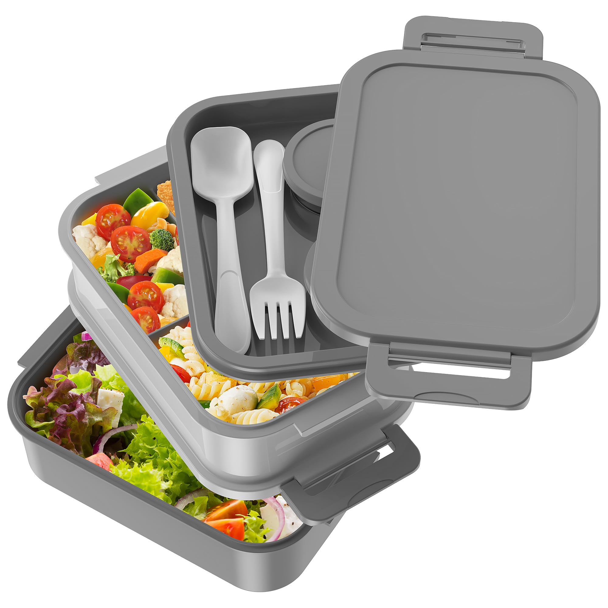 Jelife bento con gran capacidad de 72 oz para comidas completas.