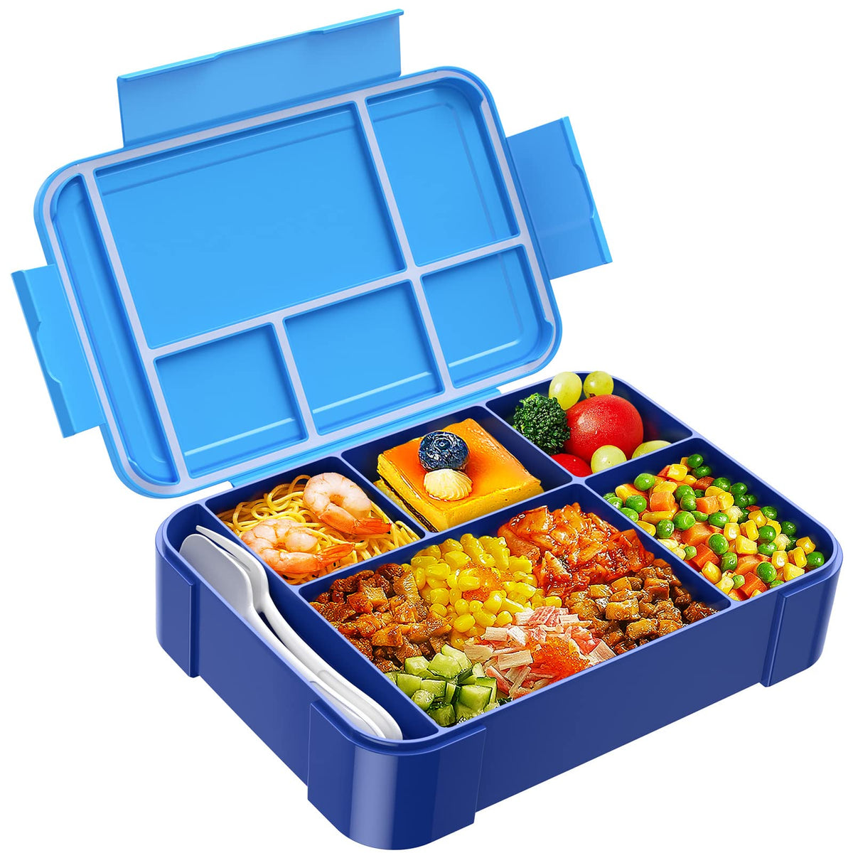 Jelife Bento para niños con gran capacidad de 1450 ml para almuerzos abundantes.