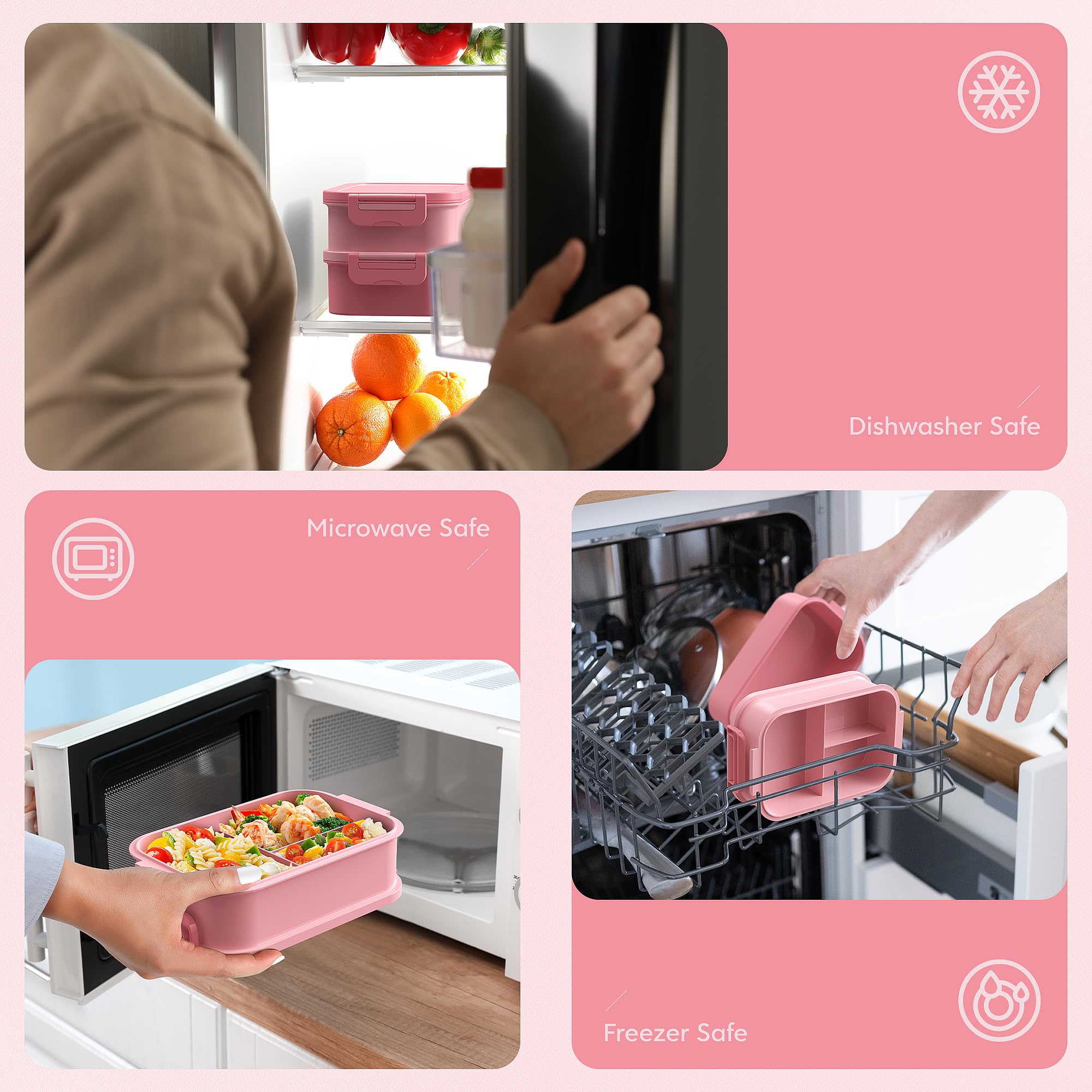 Jelife mantiene frescas ensaladas y frutas gracias al sellado.