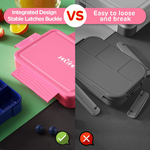 Jelife lonchera bento diseño dos colores para niñas y niños