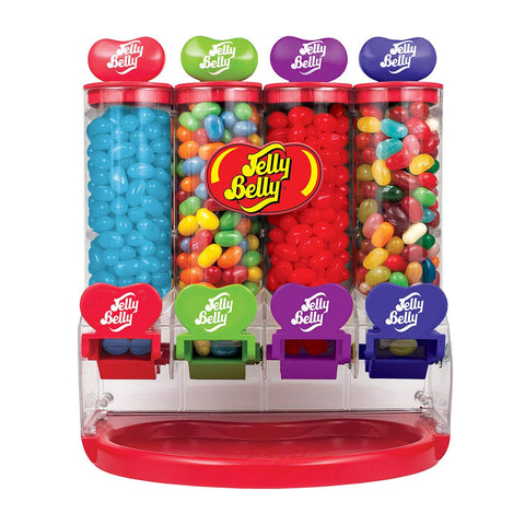 Jelly Belly Mi Favorita Máquina dispensadora, frente, ideal para exhibir dulces Jelly Belly en casa.