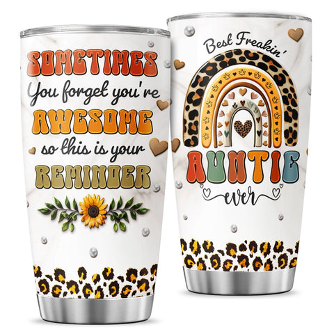 Vaso JENOIS 20oz con tapa y pajilla, diseño leopardo, ideal para uso diario.