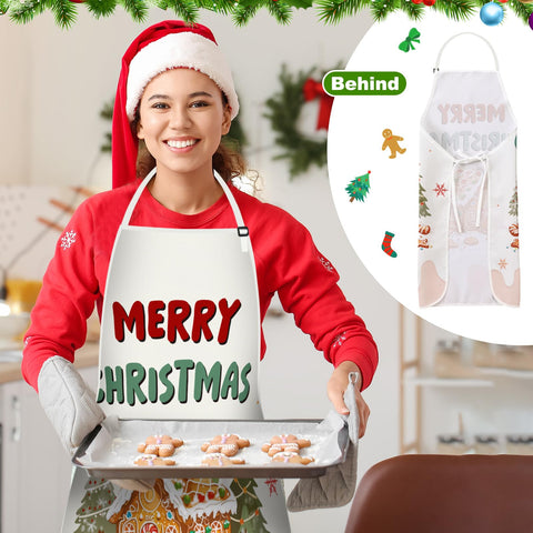 JenPen delantal papa-noel con diseños divertidos para la cocina