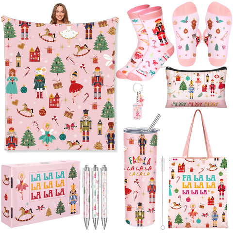 Conjunto JenPen Cascanueces rosa, regalo navideño perfecto para amantes del ballet.