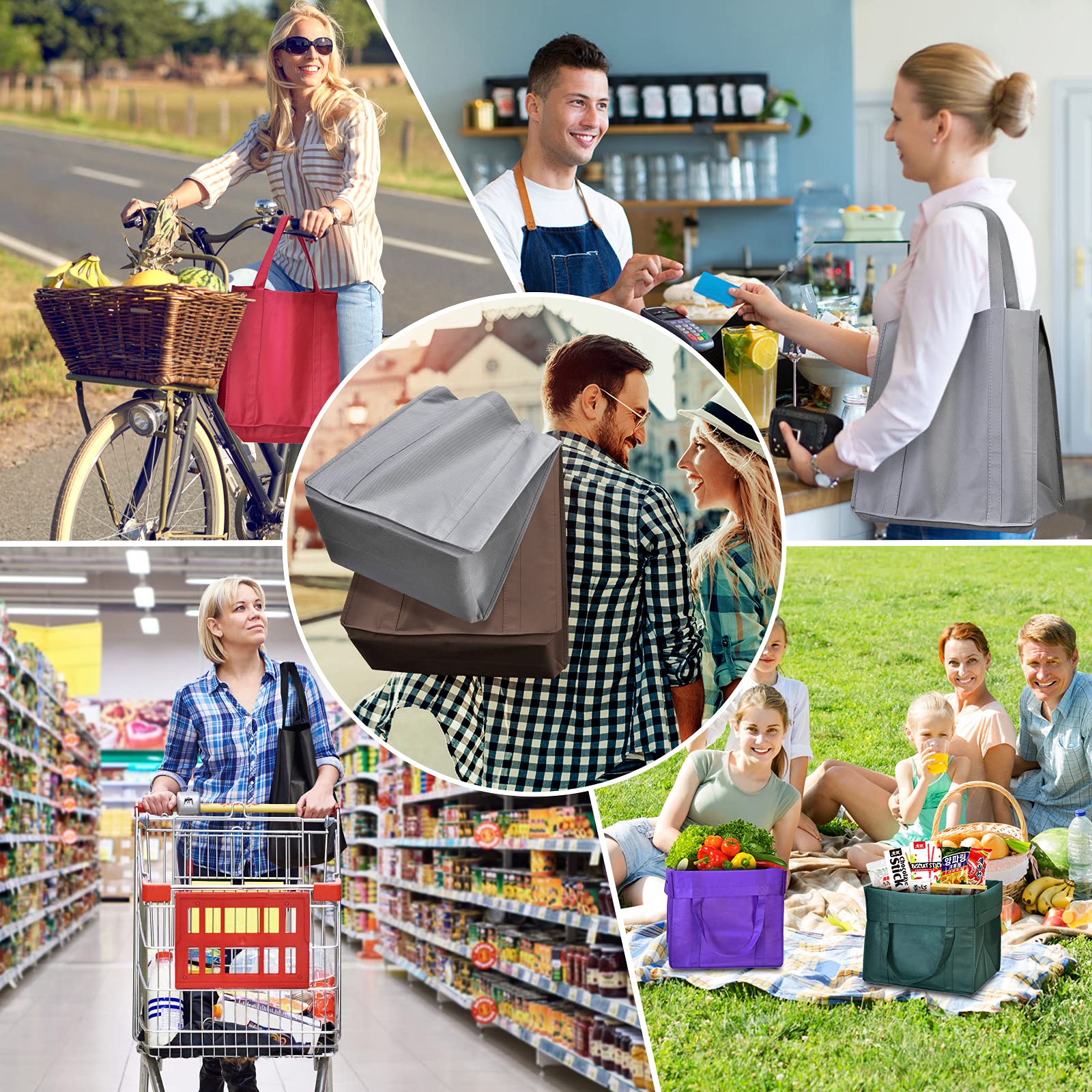 Bolsas portátiles de JERIA para coche o bolso, listas para cualquier compra