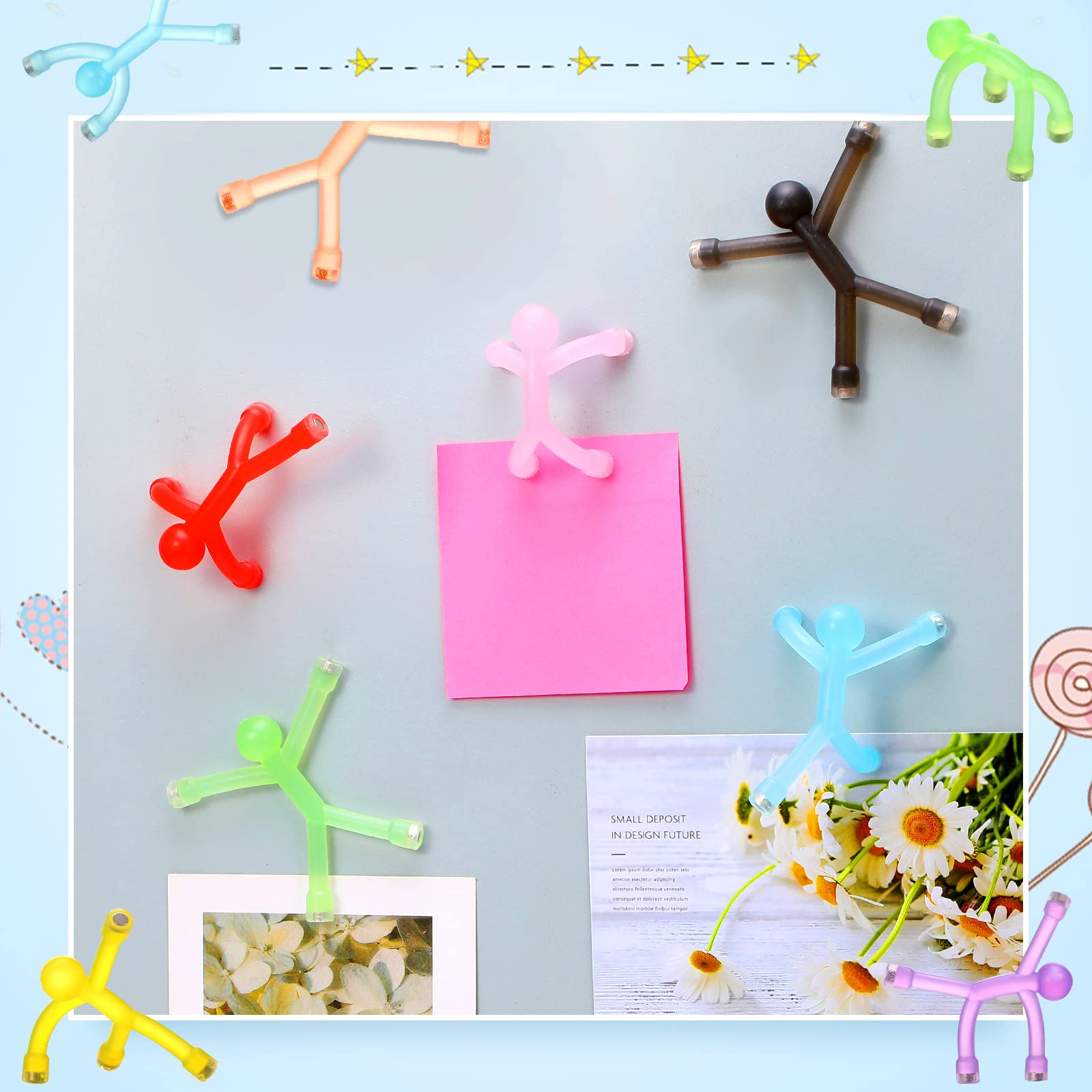 Jerify figuras magnéticas coloridas permiten crear diseños creativos en superficies.