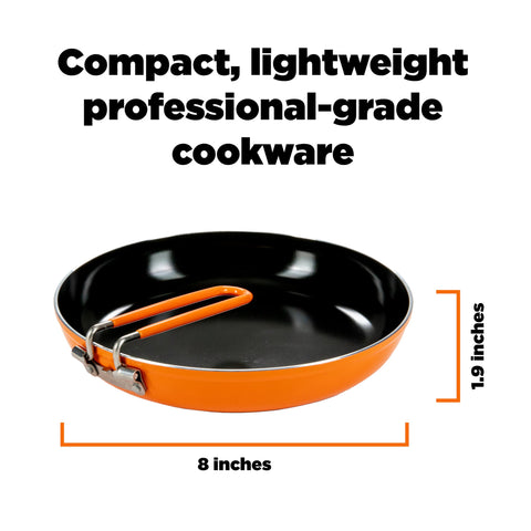 Jetboil Summit mango plegable para almacenamiento y manejo cómodo.