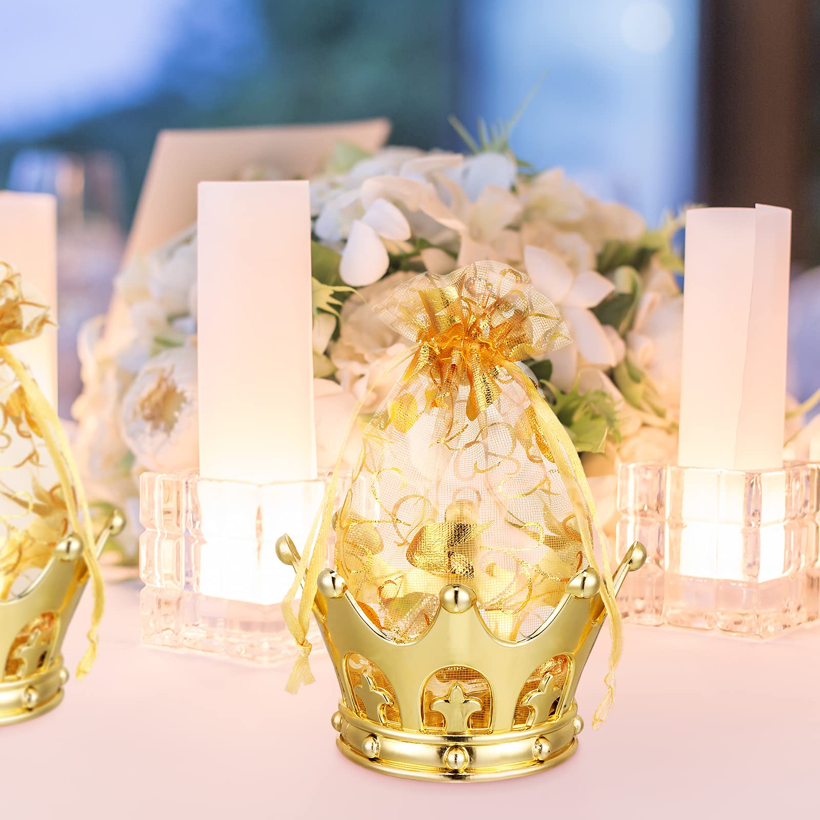 Set dorado para decorar fiestas Jetec