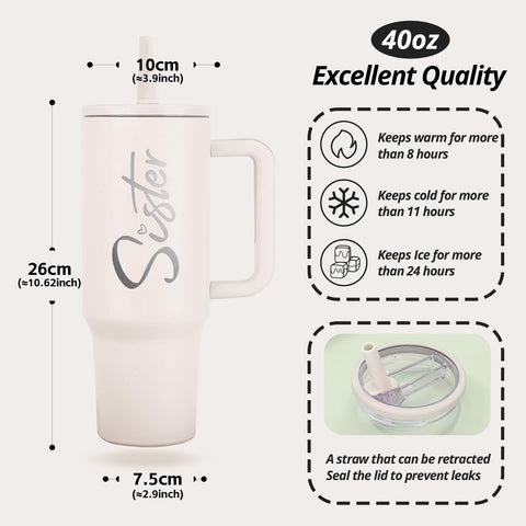 Regalo para hermana Jetikon 40oz, lista para entregar.