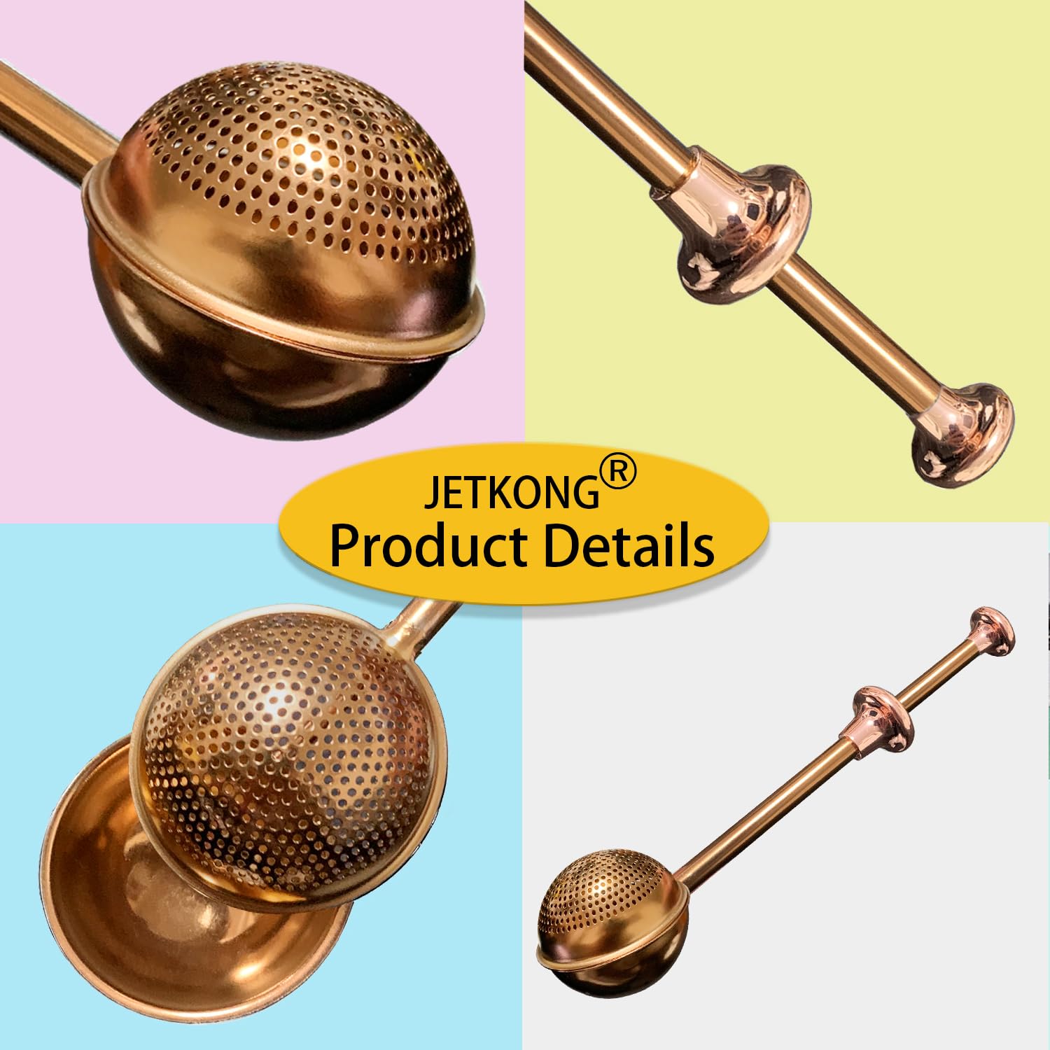 JetKONG juego de dos espolvoreadores mejora la decoración.