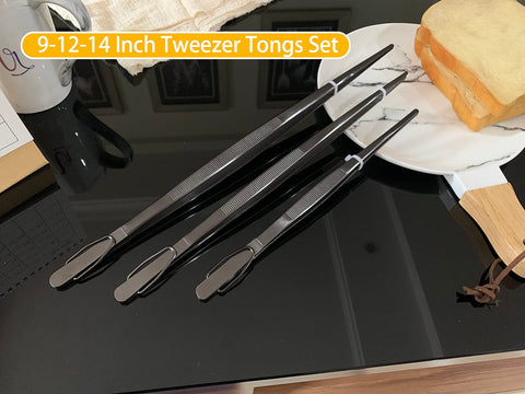 Pinzas JETKONG de 12 pulgadas para carnes y ensaladas con control seguro