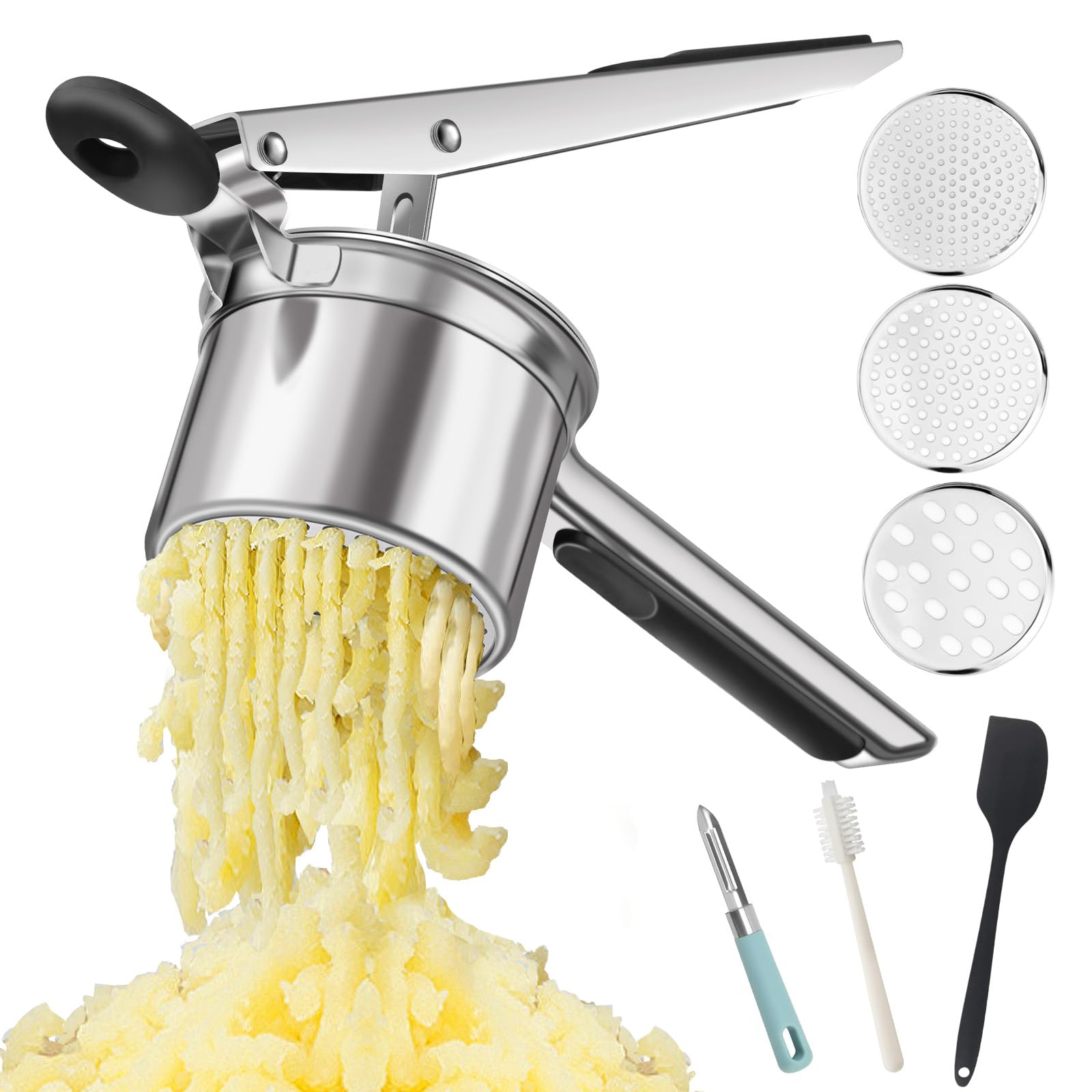 JETONN Prensa de patatas con mango ergonómico para comodidad.