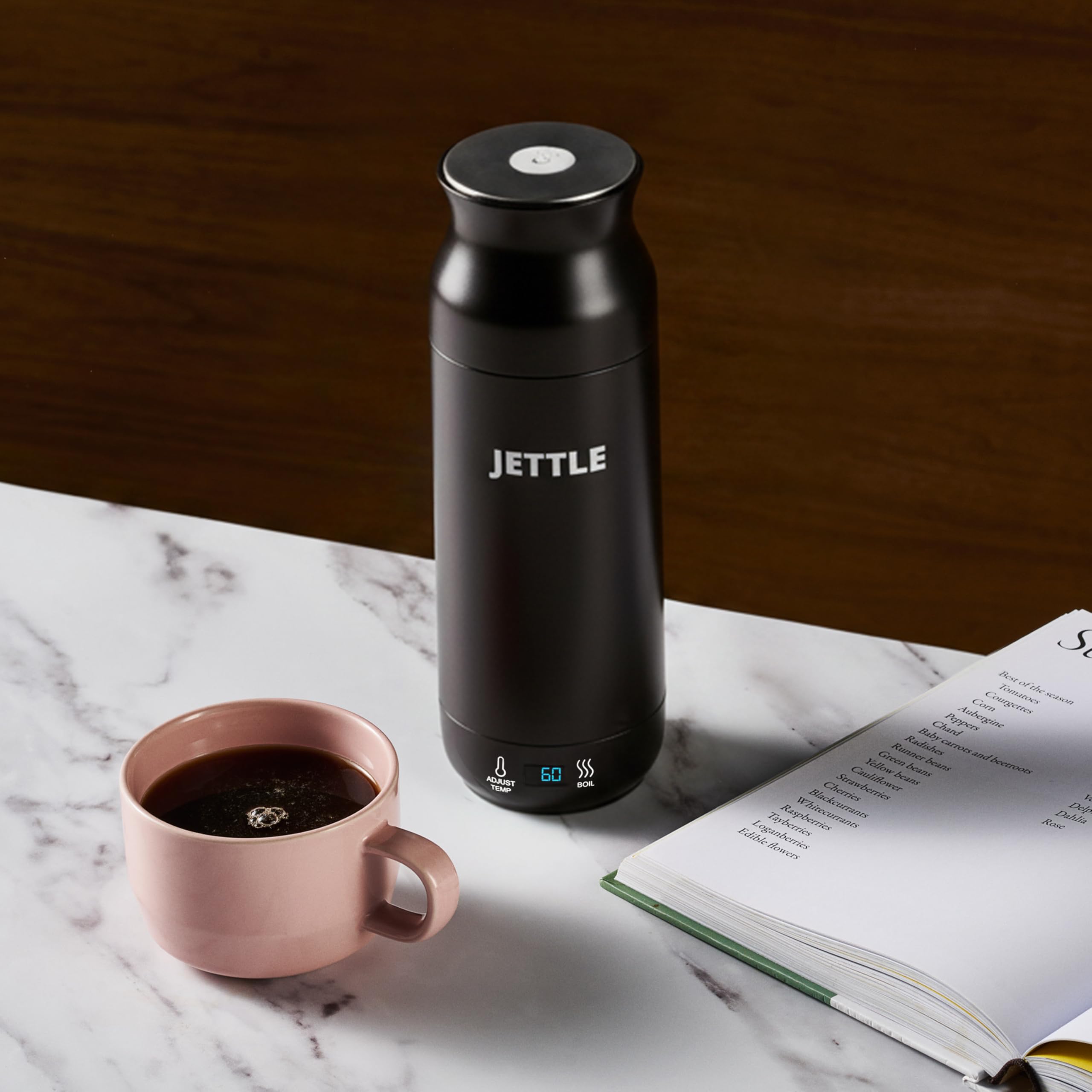 Hervidor Jettle para una taza, ideal para café instantáneo