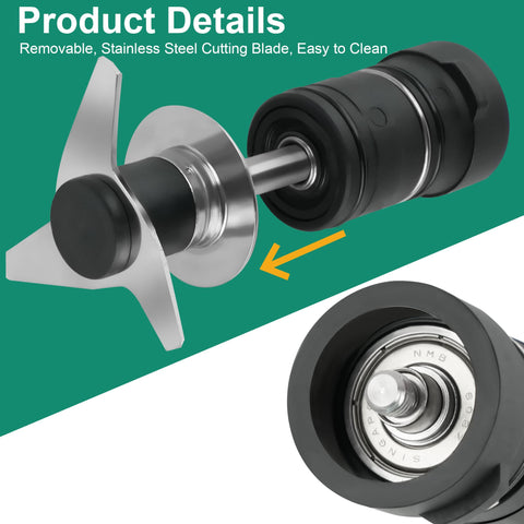 Ensamble de cuchilla 39337 para MP450 Turbo, corte uniforme.
