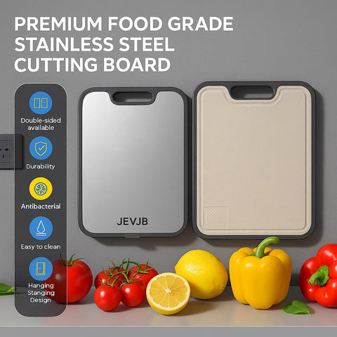 Lado de acero para cortar vegetales, superficie higiénica de JEVJB