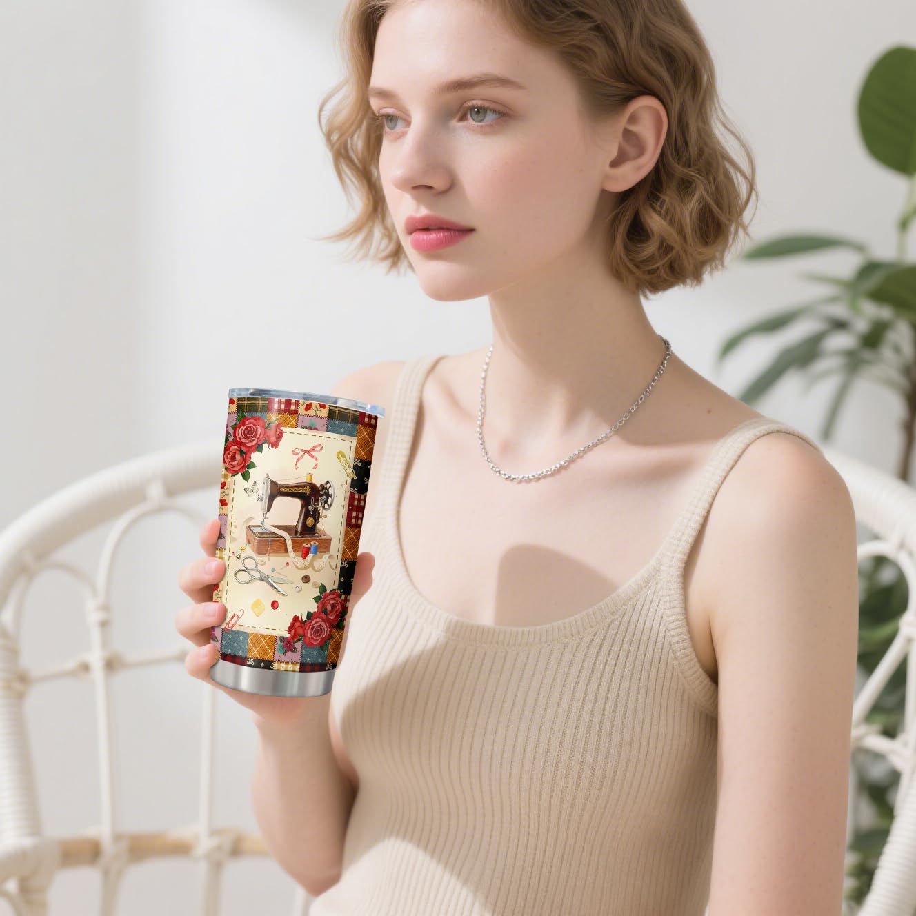 Taza Jevuta para talleres de costura, perfecta para pausas creativas.