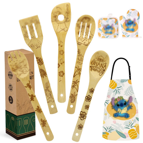 Jewelvwatchro: juego de utensilios de cocina de madera para remover y servir sin rayar superficies.