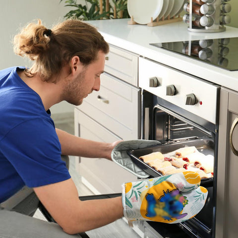 Jewelvwatchro: manopla de cocina 7x7 ofrece agarre seguro al manipular ollas calientes.