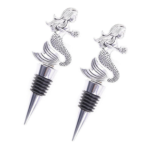 Juego de 2 tapones Sirena JfwuHap para diferentes botellas