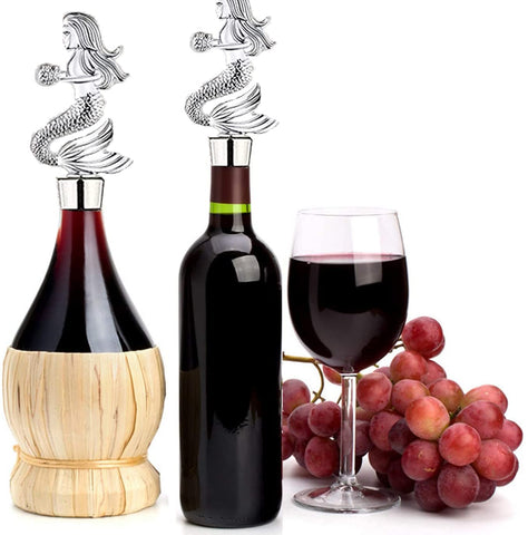 Tapón Sirena de JfwuHap con medidas 126 mm para botellas