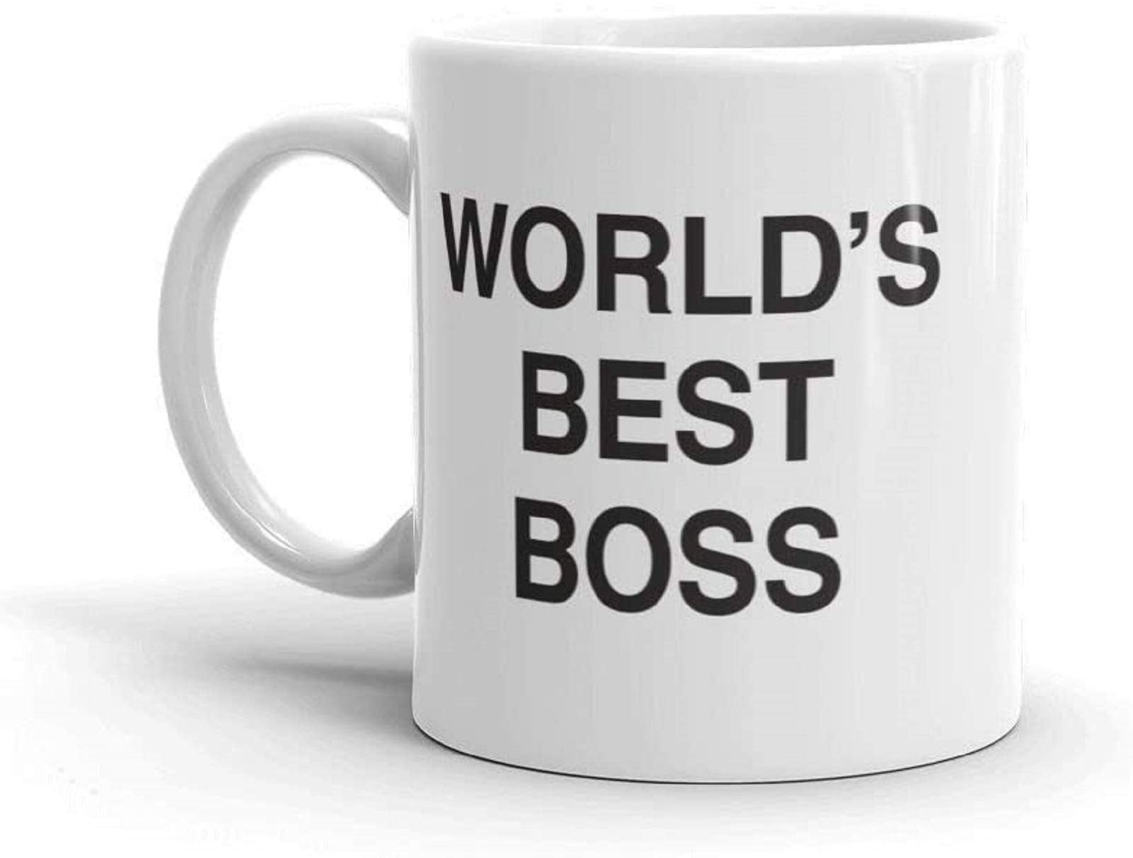 Taza JGTONG World's Best Boss Mug, vista frontal, ideal para comenzar la jornada.