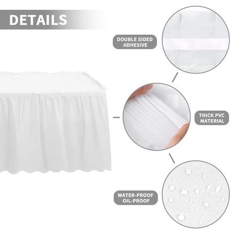 Falda de mesa rectangular JHDZDHY ideal para mesas largas