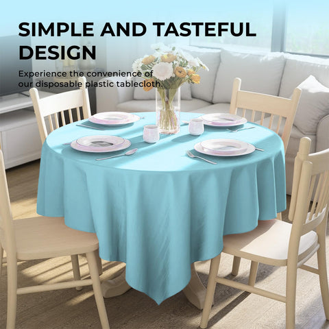 Mantel azul claro JHDZDHY, superficie resistente, fácil limpieza para eventos