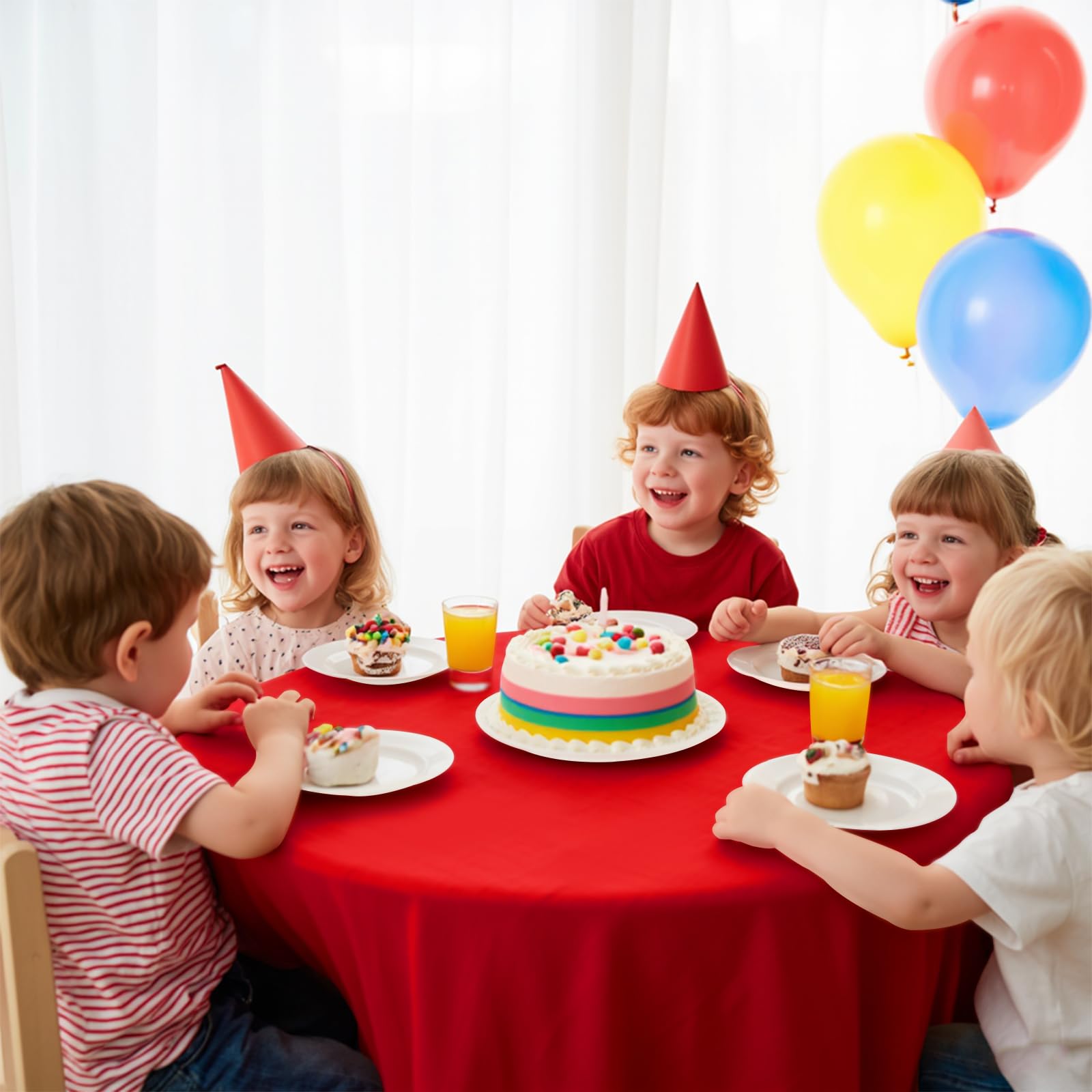 Mantel desechable JHDZDHY rojo, resistente a manchas para eventos.