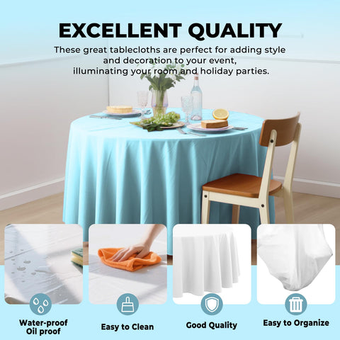 Mantel desechable JHDZDHY, ideal para celebraciones, evita manchas y simplifica montaje