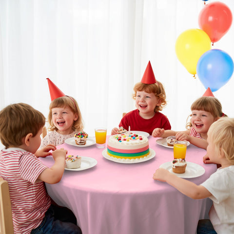Uso versátil para cumpleaños, bodas y Navidad con mantel rosa de JHDZDHY.