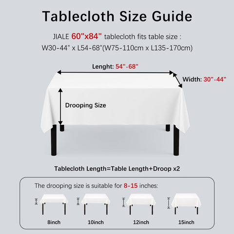 Mantel JIALE disponible en 60x84 para mesas medianas