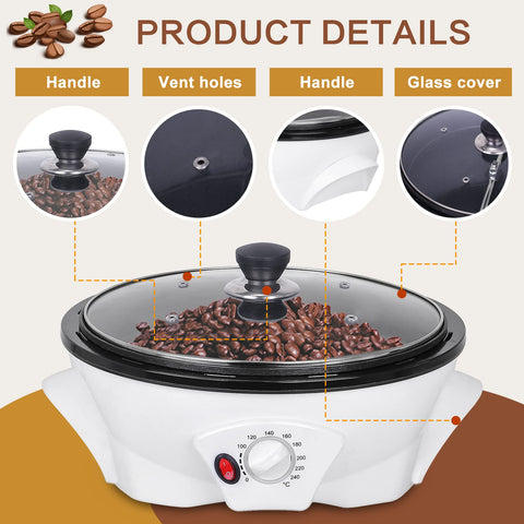JIAWANSHUN-tostador-café-casero-granos-tostados: aroma intenso y control.