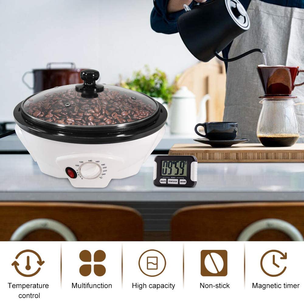 Uso en casa para preparar café tostado para la familia, JIAWANSHUN.