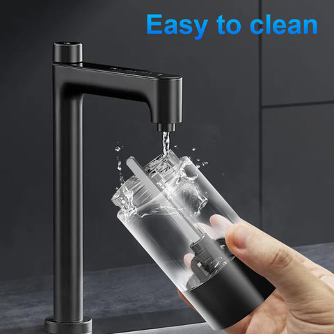 Diseño negro inoxidable de JIDSPWLS, ideal para cocinas modernas.
