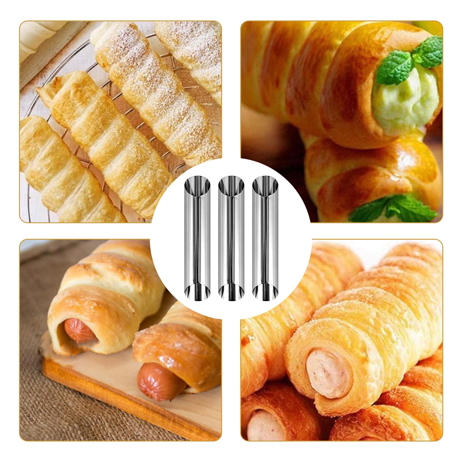 JIELUO cepillo de limpieza para moldes cannoli