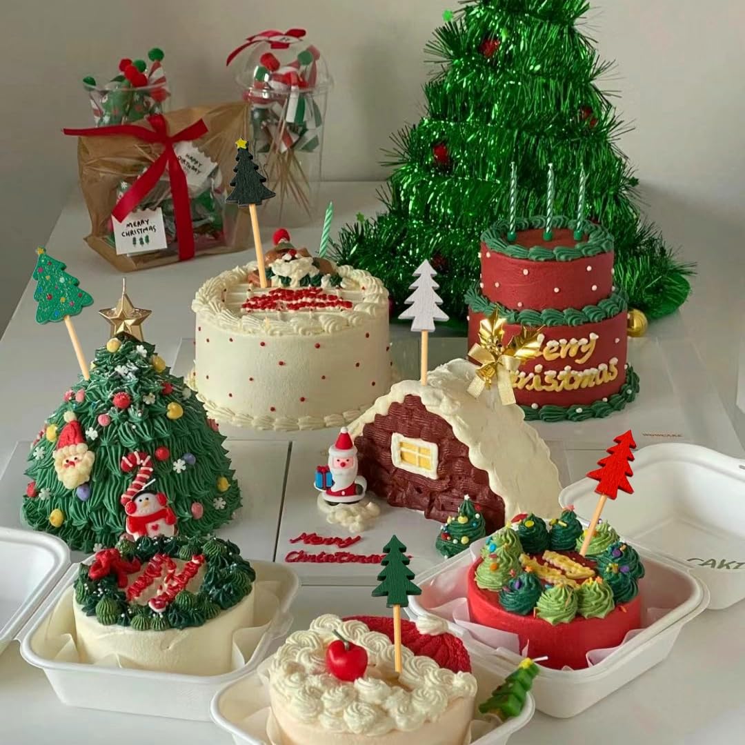 Conjunto Jiesky de 320 piezas, cinco estilos, para decorar platos y bandejas festivas.