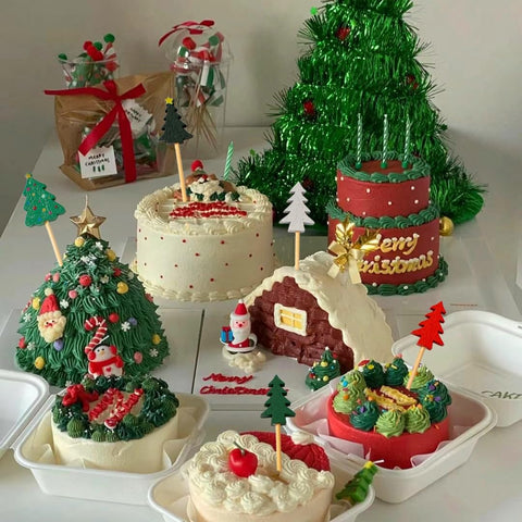 Conjunto Jiesky de 320 piezas, cinco estilos, para decorar platos y bandejas festivas.