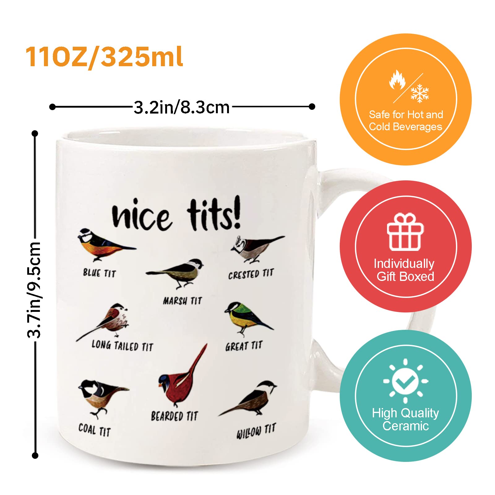 Detalle de impresión permanente en la taza Jigfoxy, manteniendo colores brillantes.