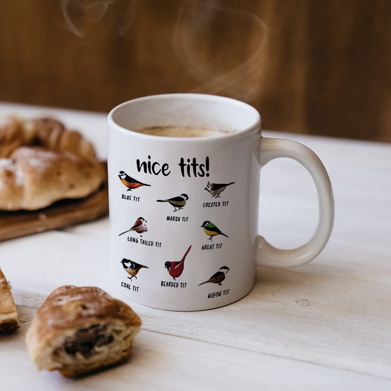 Apta para microondas y lavavajillas, taza Jigfoxy para rutinas rápidas.